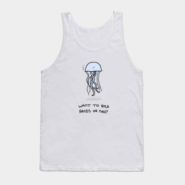 Grumpy Jellyfish Tank Top by grumpyanimals